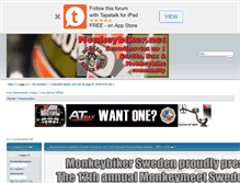 Tablet Screenshot of monkeybiker.egetforum.se